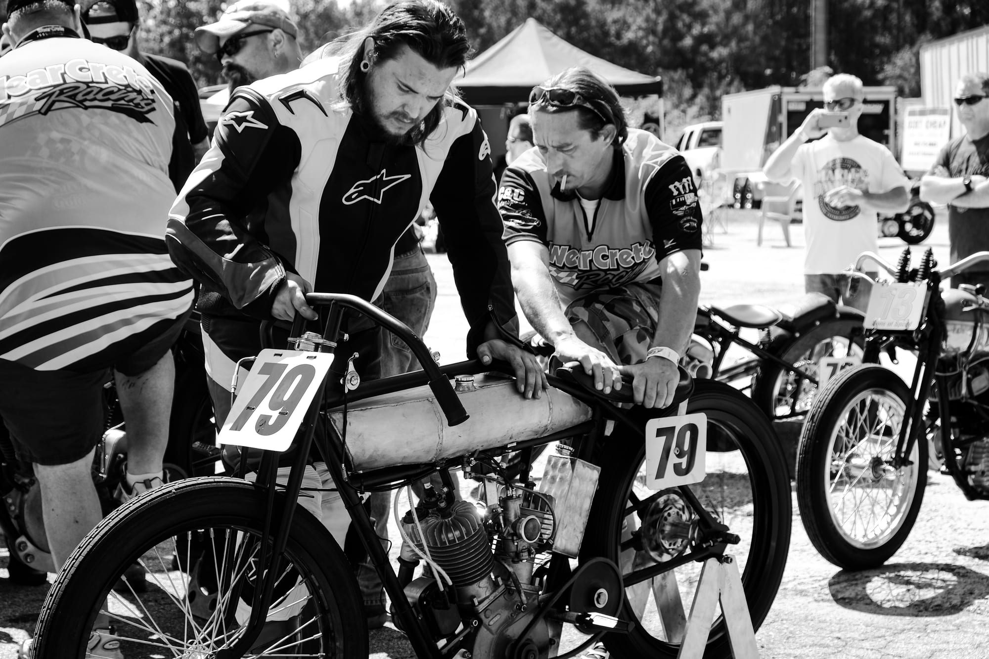 Classic motorcycle race — Wake County Speedway — photograph 2