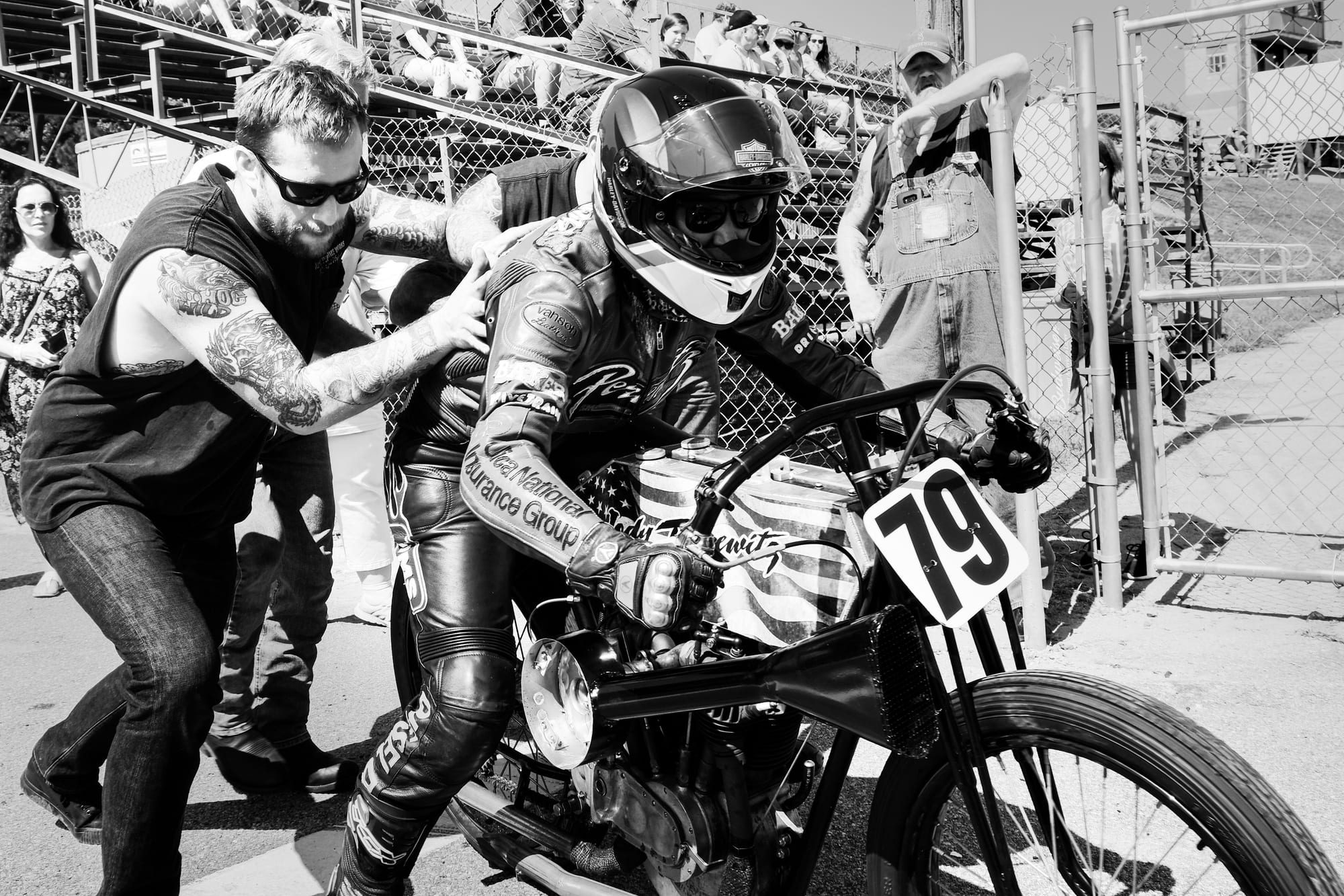 Classic motorcycle race — Wake County Speedway — photograph 3