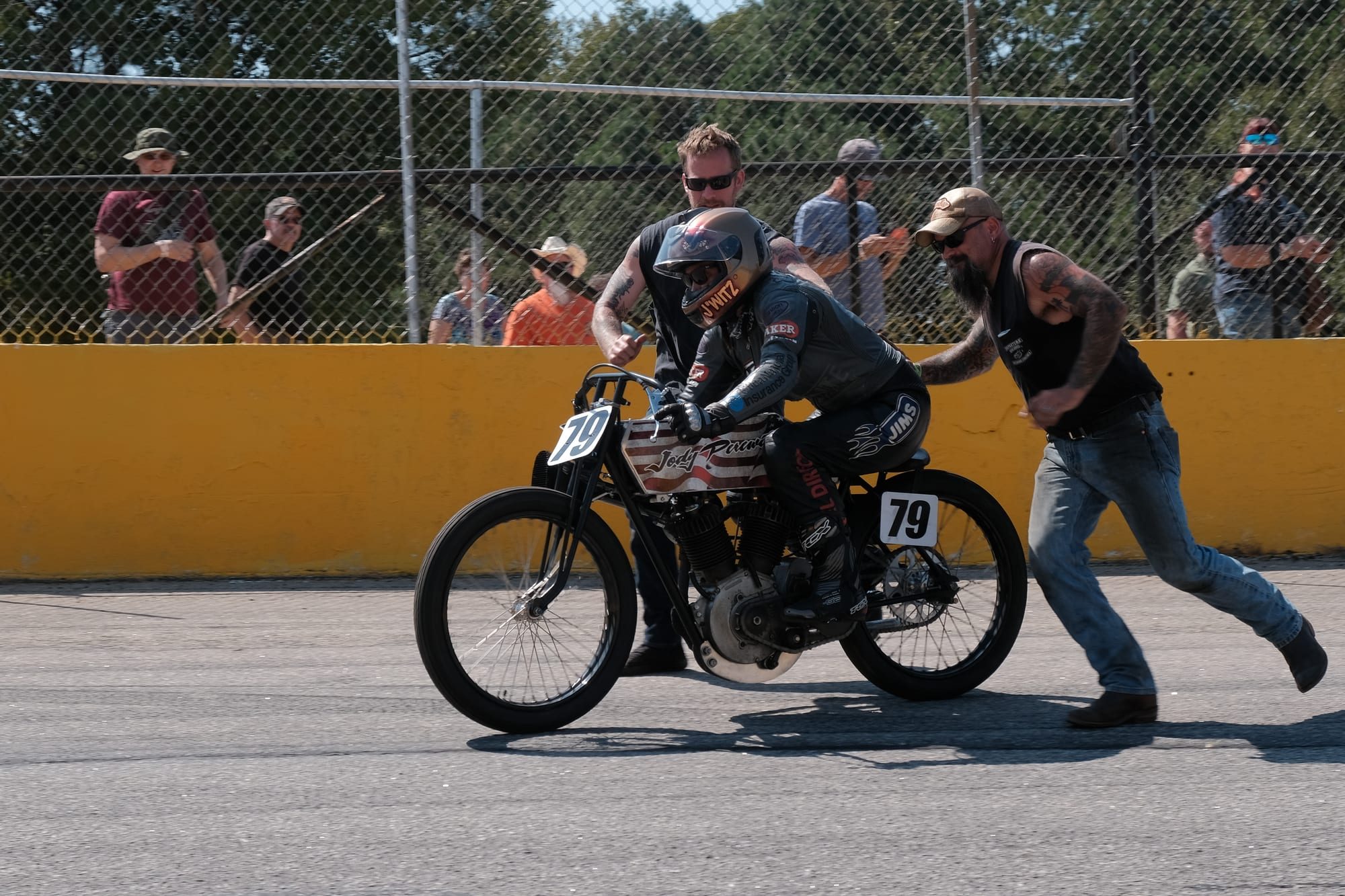Classic motorcycle race — Wake County Speedway — photograph 6