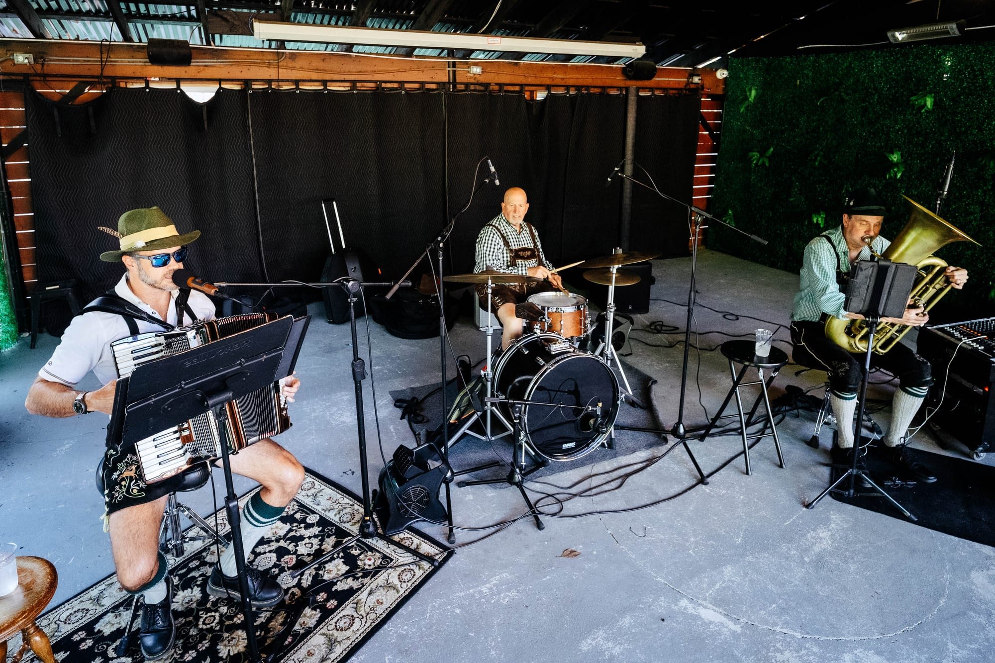Oak City Polka Kings — Backyard Bar — photograph 1